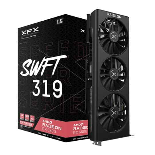 XFX AMD Radeon RX 6800 Speedster SWFT 319 16GB Graphics Card